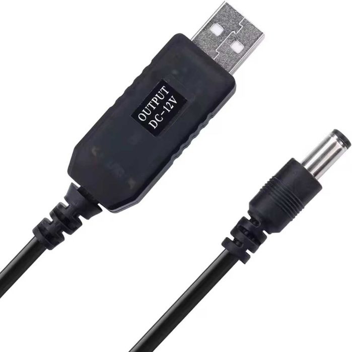 Кабель Переходник для Роутера DC 3,5 мм работы без света от PowerBank