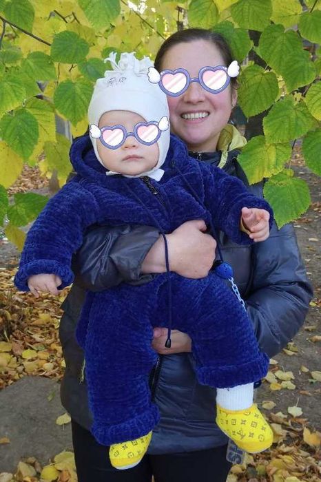 Комбинезон детский велюровый от 6 мес до 1 года