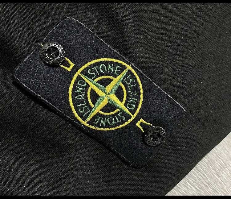 Олімпійка Stone Island чорна нова • Кофта стонік Зіп Худі