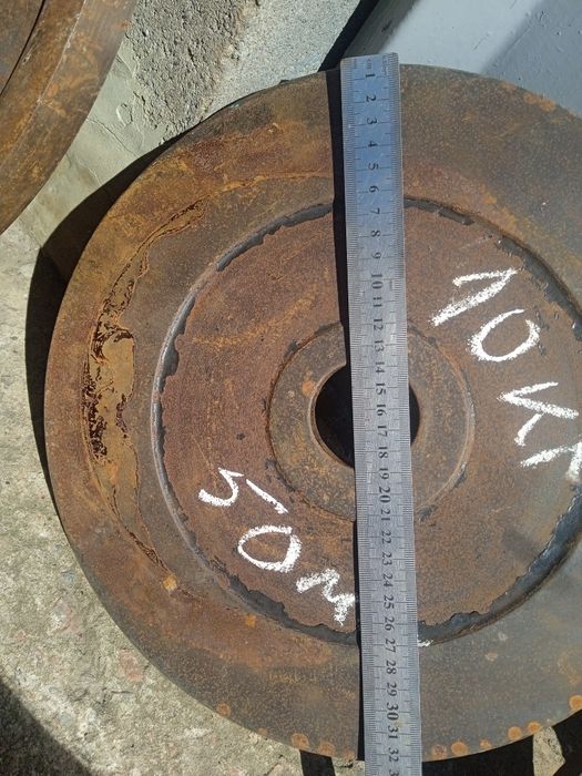 Диски блины на штангу 8 кг   10 кг  СССР 55 мм