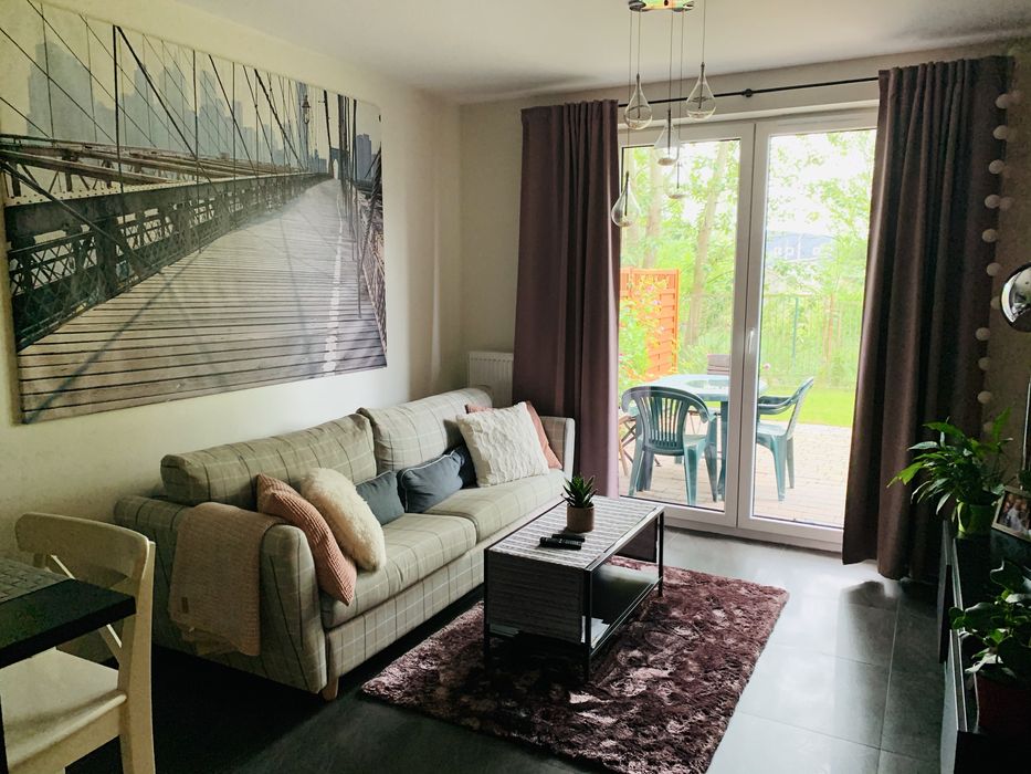 Wynajme mieszkanie 2 pokojowe z ogrodkiem