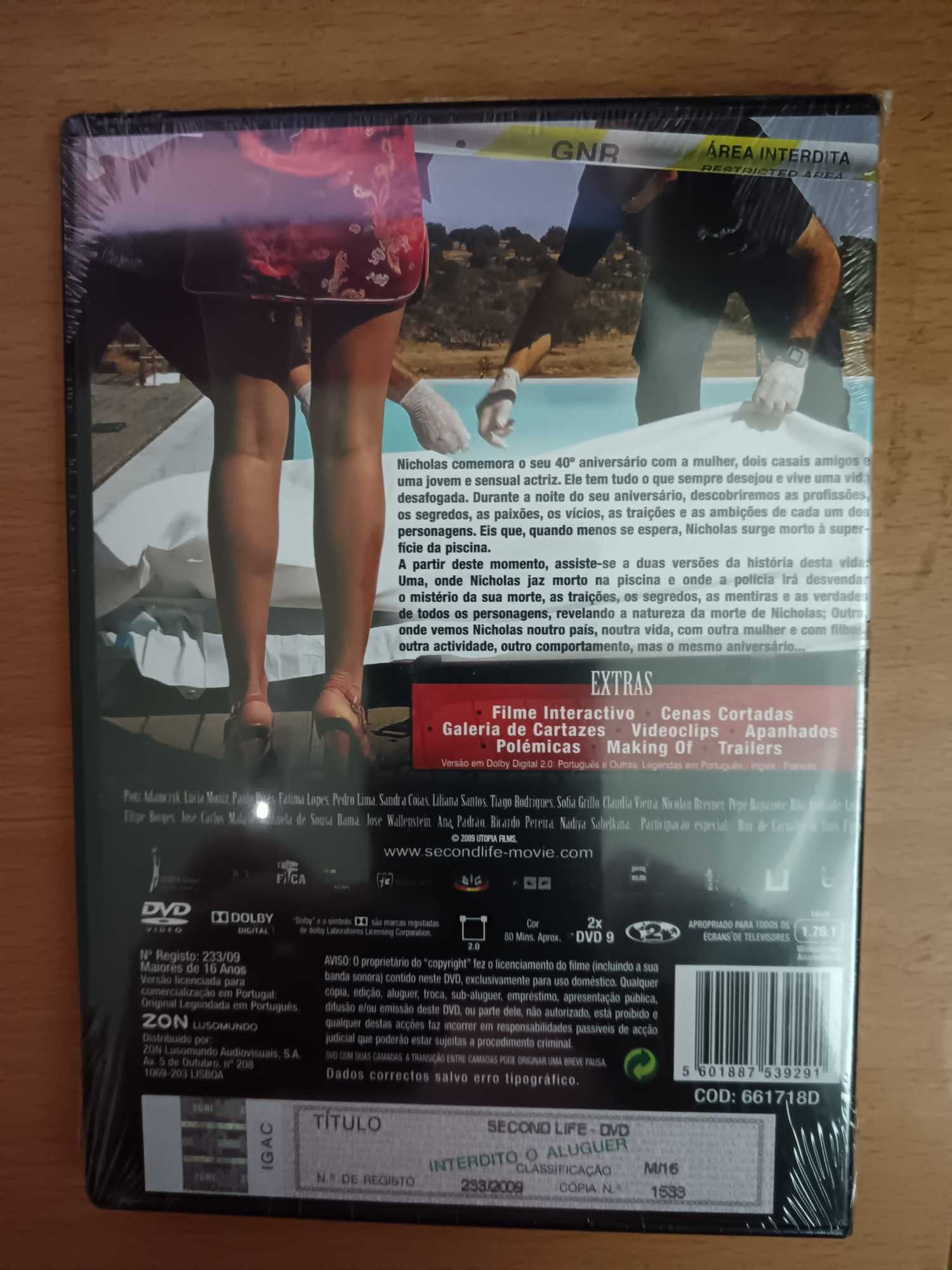 filme dvd original - second life - edição especial  2 dois