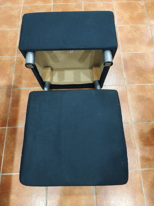 2 Puffs IKEA – Preto – Muito Bons – 45€ o Par