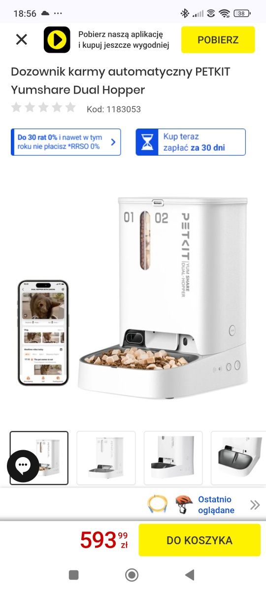 Dozownik automatyczny karmy PETKIT Yumshare Dual Hopper podwójny