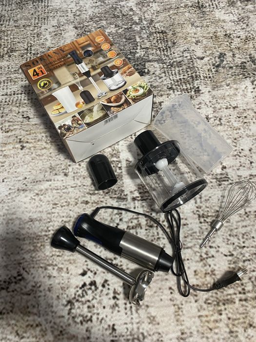 Подрібнювач з чашею + міксер + погружний бленден