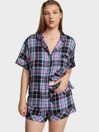 Пижама Flannel Short Pajama Set Pink Victoria's Secret