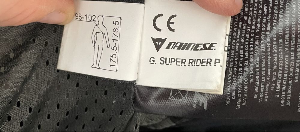 Kurtka Motocyklowa Dainese Super Rider Pelle rozmiar 50