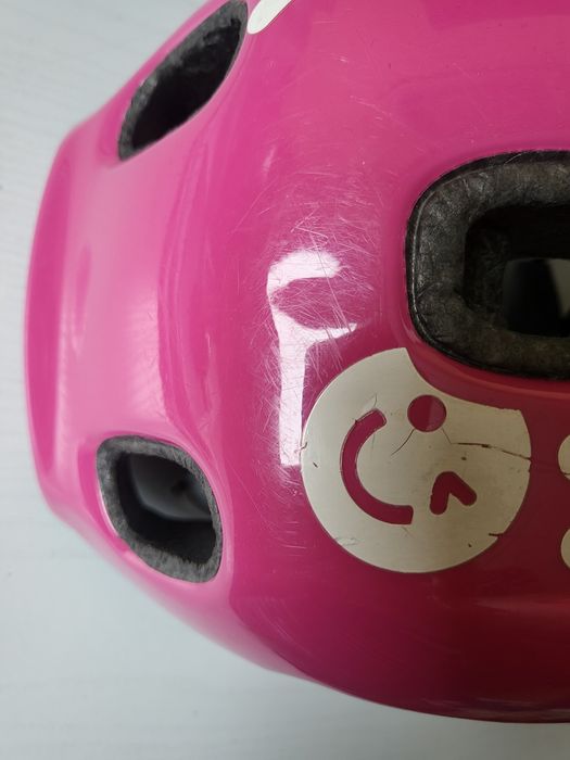 kask dla dziewczynki na rower hulajnoga wrotki r. S 46-52 cm + gratis