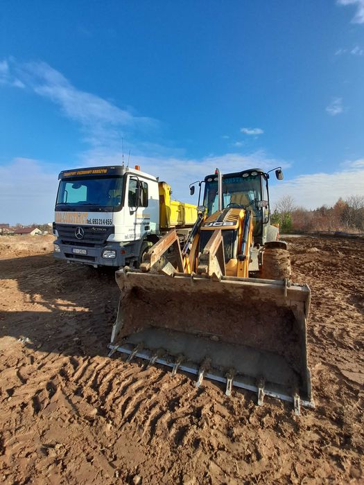 USŁUGI KOPARKO-ŁADOWARKA, prace ziemne, instalacje, wykopy fundamentów