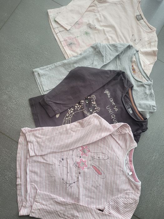 122/128 zestaw bluzki bluzka 5.10.15 pepco jak nowe koszulka