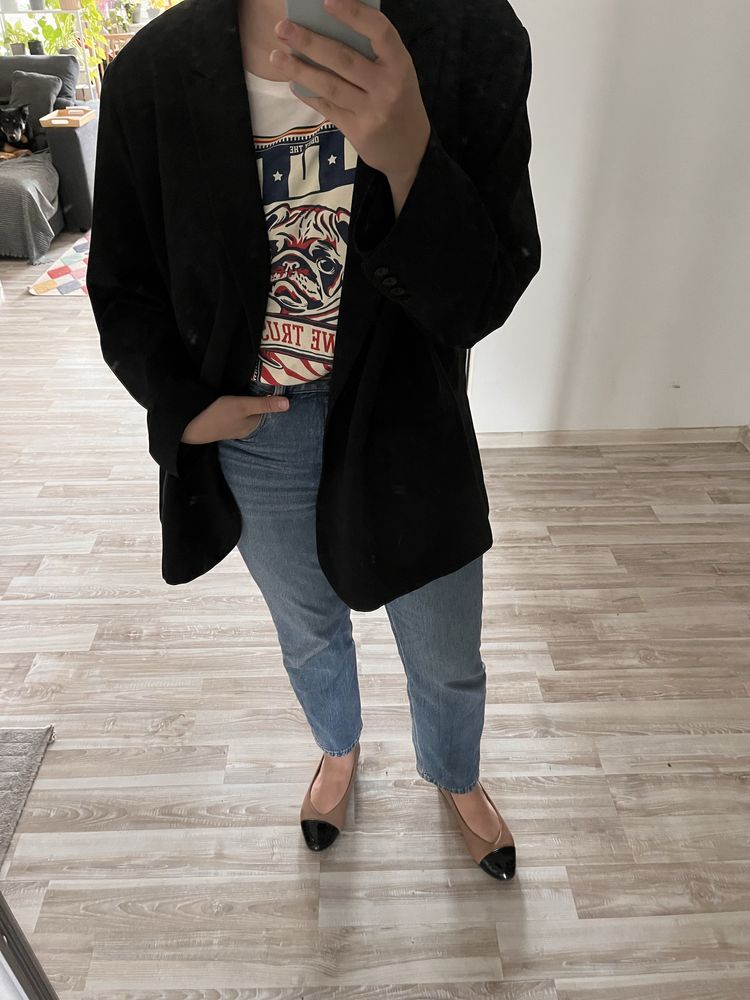 Czarna marynarka oversize XL XXL