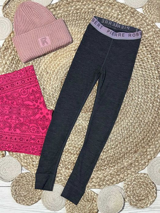 Pierre Robert Legginsy Termoaktywne 70% Wełna Merino góry nart 122/128