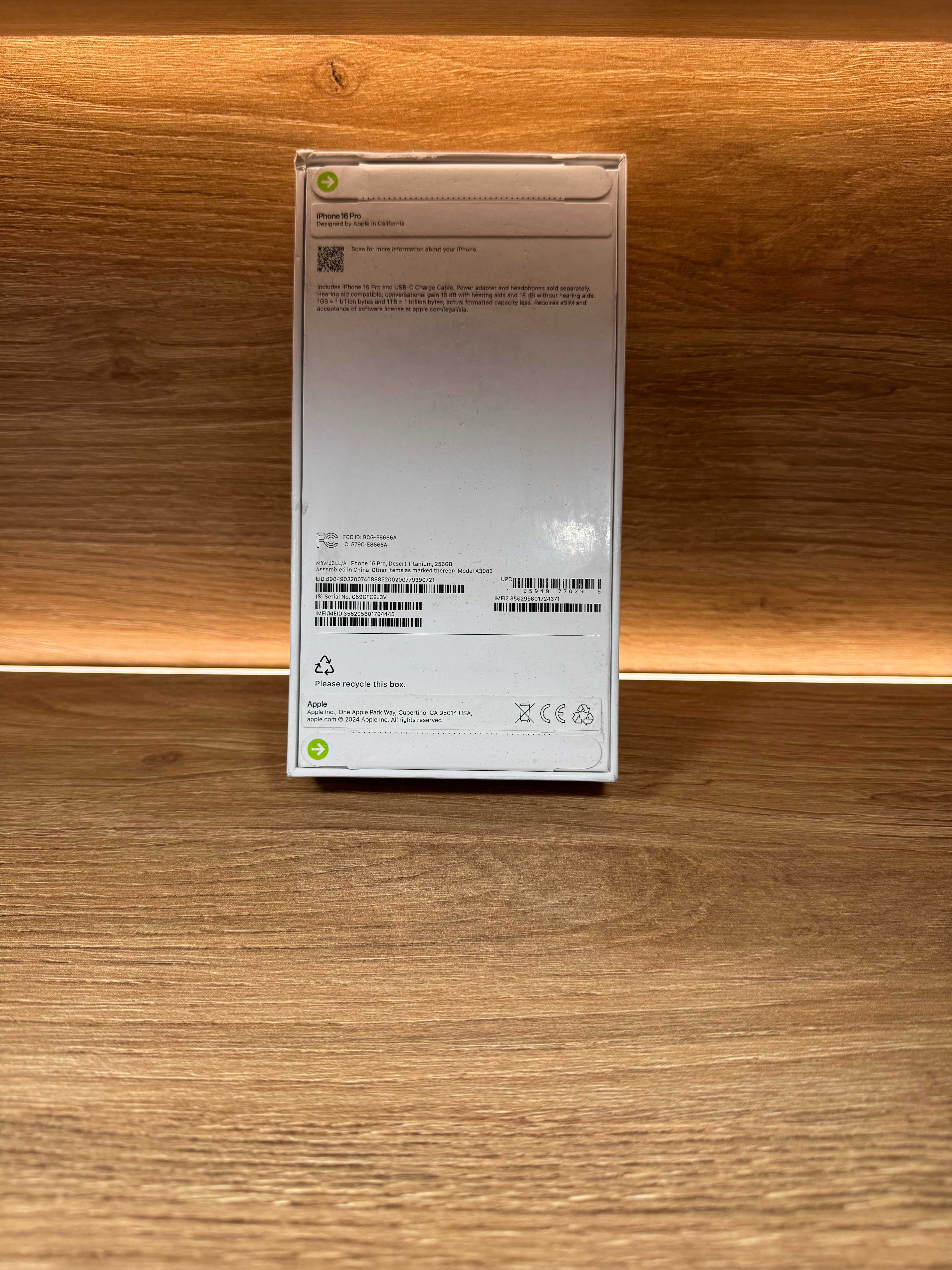 iPhone 16 Pro 256 Natural!!! НОВИЙ!!! З США!!! Неверлок!!!