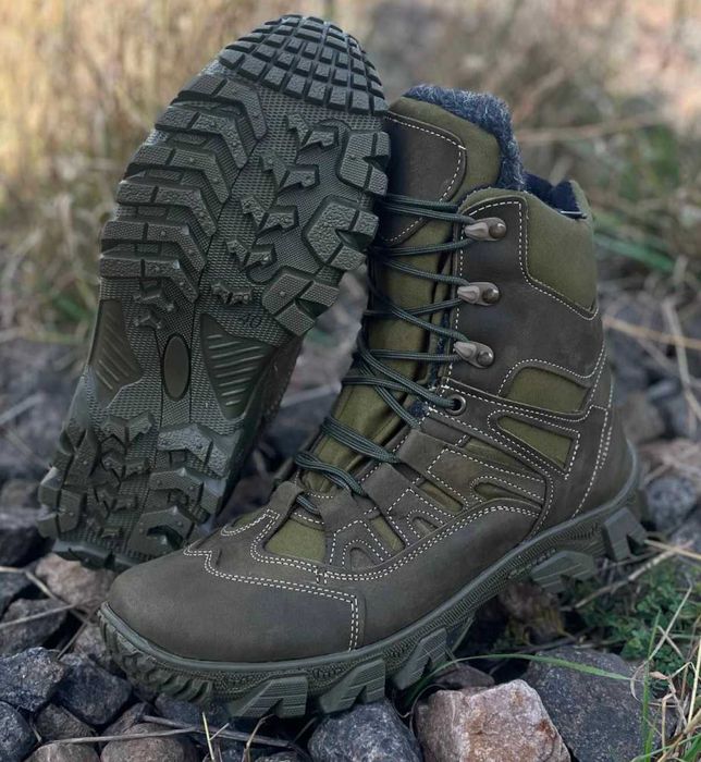 Зимние тактические берцы с мехом военные зимние берцы армейские
