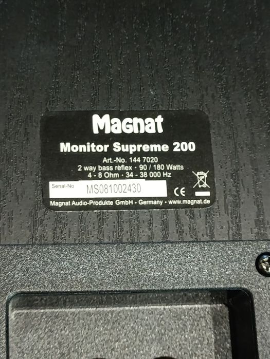 Kolumny Głosnikowe Satelitarne podstawkowe Magnat Monitor supreme 200