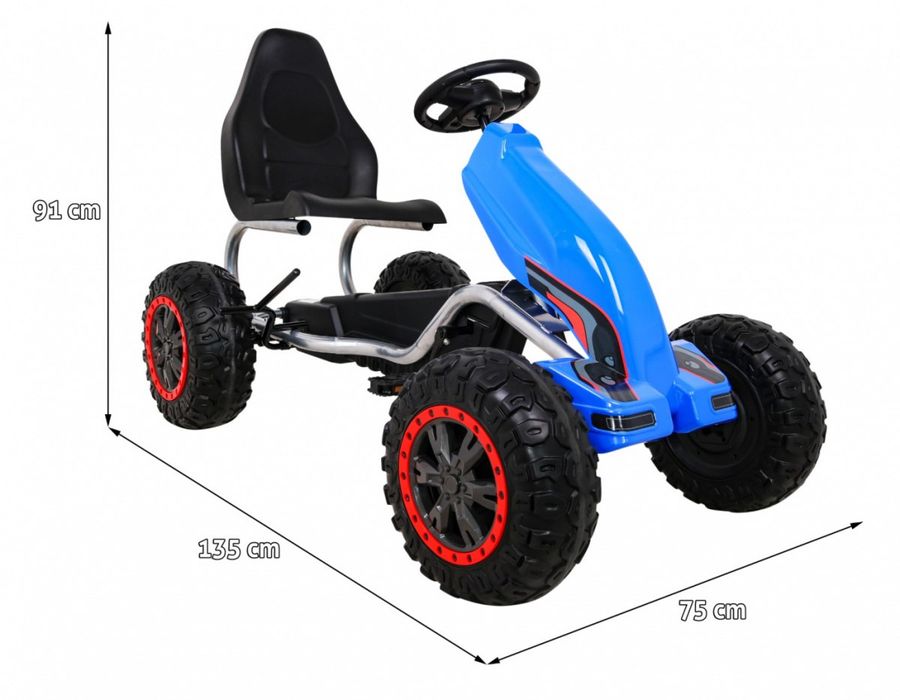 +Max 100KG  +Ham Ręczny quad Gokart na pedały dla dzieci STRONG