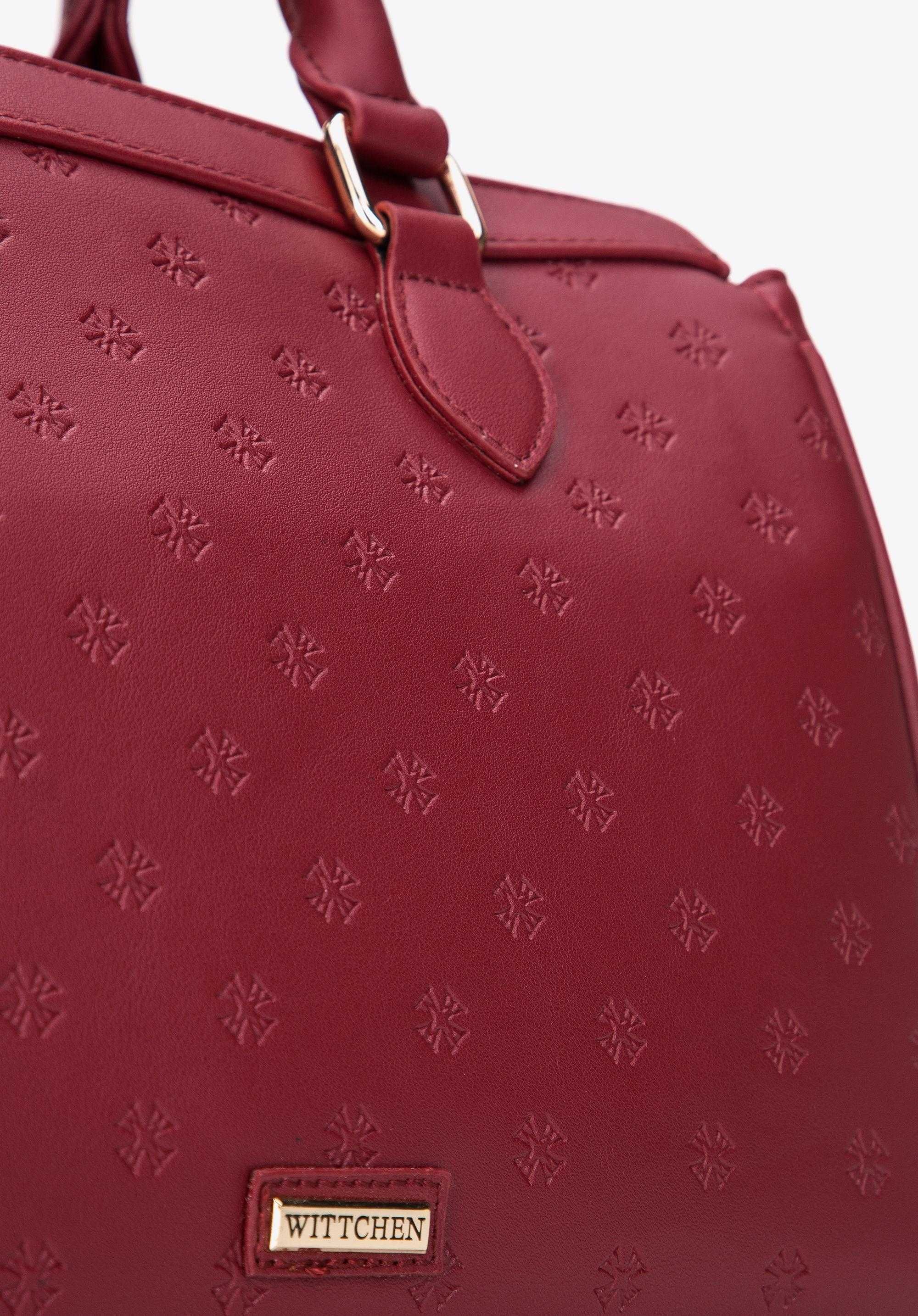 WITTCHEN Luksusowa TOREBKA kuferek z ekoskóry tłoczona w monogram