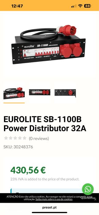 Quadro electrico de rackEurolite SB-1100
