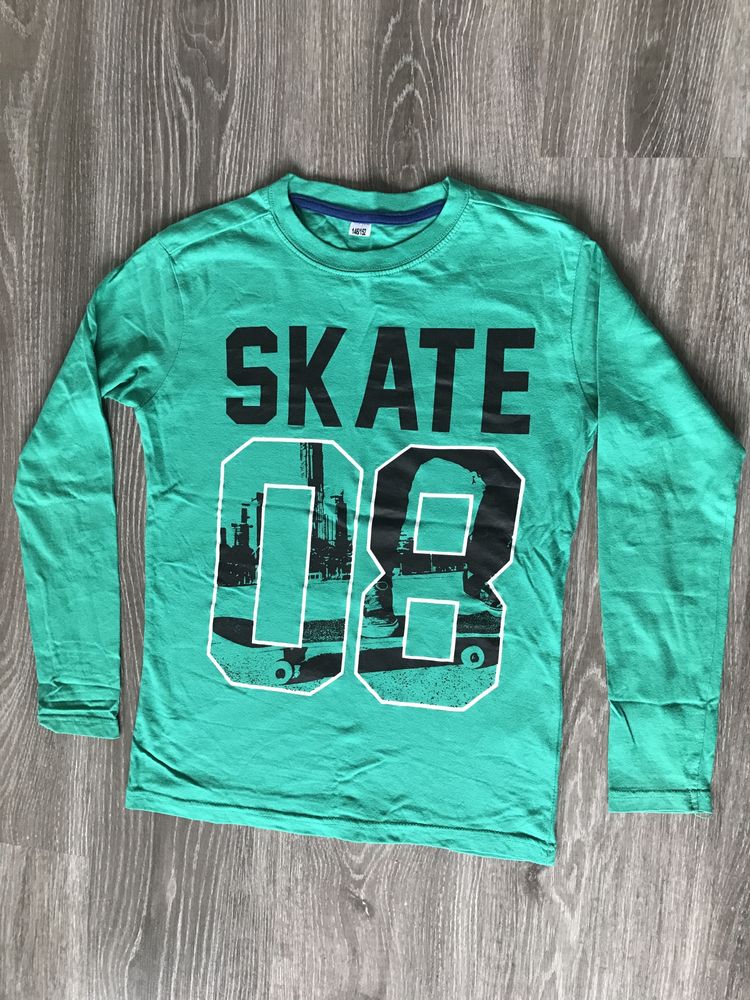 146-152 koszulka bluzka długi rękaw skate