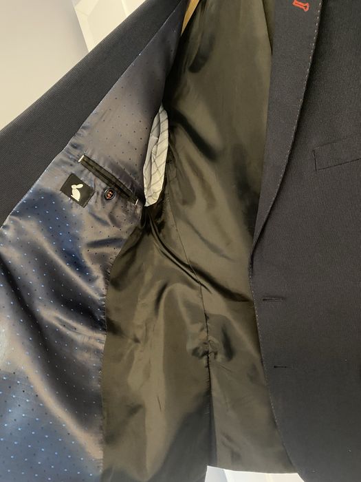 Marynarka szyta na miarę rozmiar 164/96 kolor granatowy