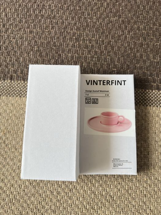 Filiżanka ze spodkiem Ikea Vinterfint Gustaf Westman