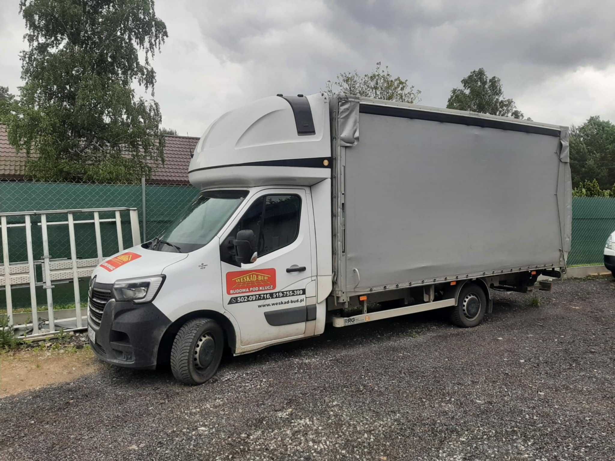 Usługi transportowe  – HDS, Winda, Przyczepa