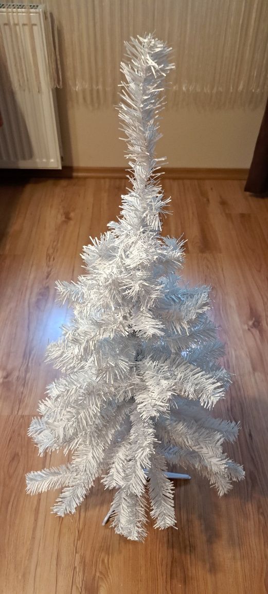 Choinka sztuczna biała 90 cm