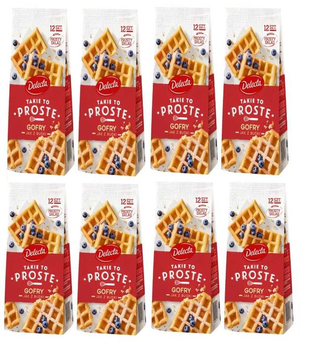 Gofry jak z budki Delecta 8x340g ciasto w proszku gotowe