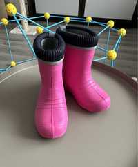 Дитячі пінкові гумові чобітки Raweks 24(14,7 см) для дівчинки