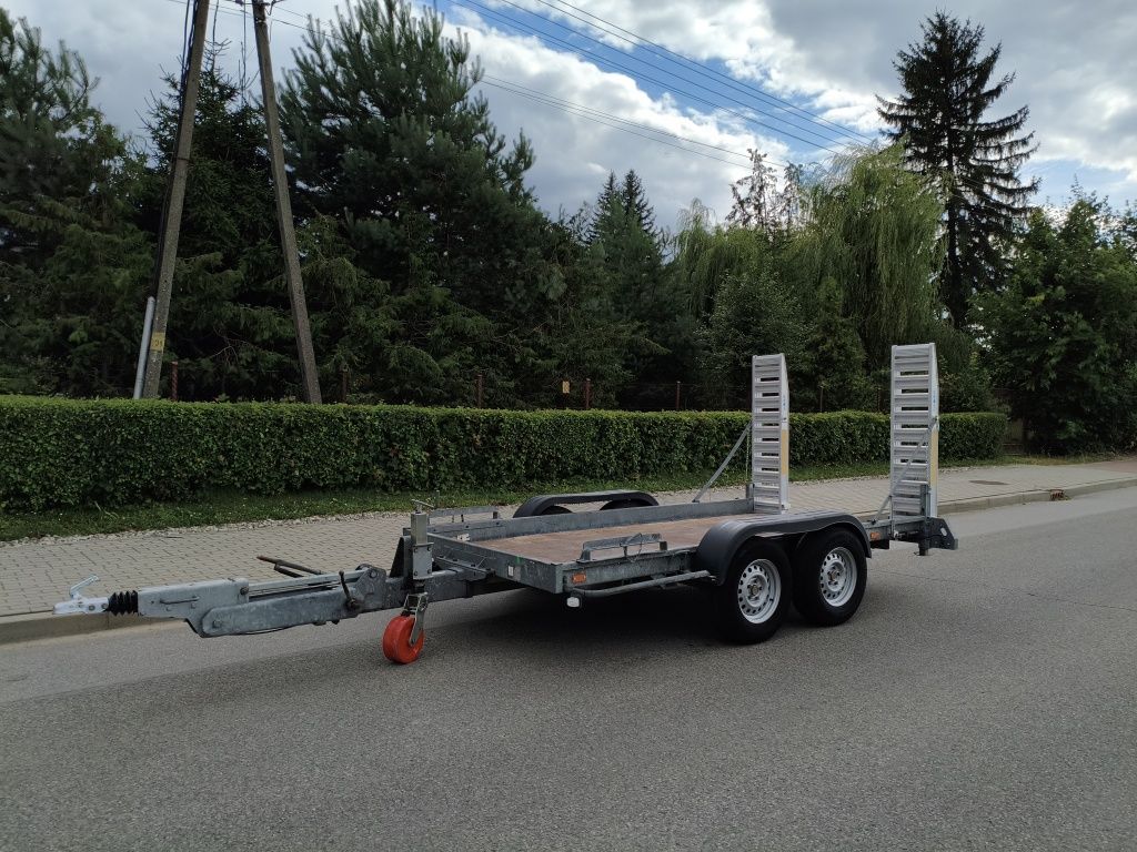 DMC 3500 kg. Mocna przyczepa pod minikoparkę reg. Dyszel