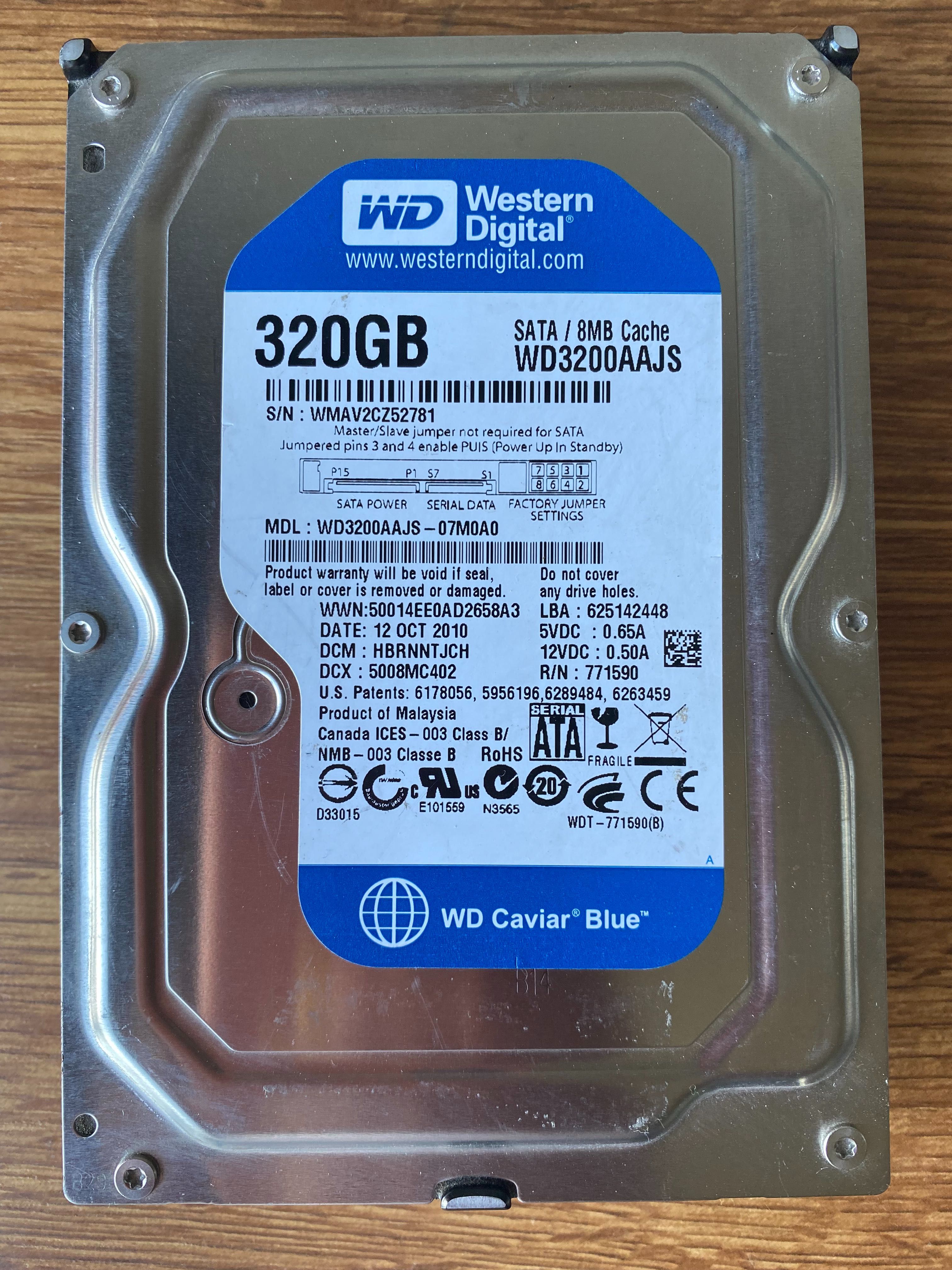 Жорсткі диски Samsung, Seagate, WD, Toshiba 320Gb 500Gb 1Tb 2Tb 3,5"