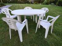 Krzesła ogrodowe i stół