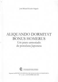 7396 Um prato armoriado de porcelana Japonesa de José Bénard  Salgado