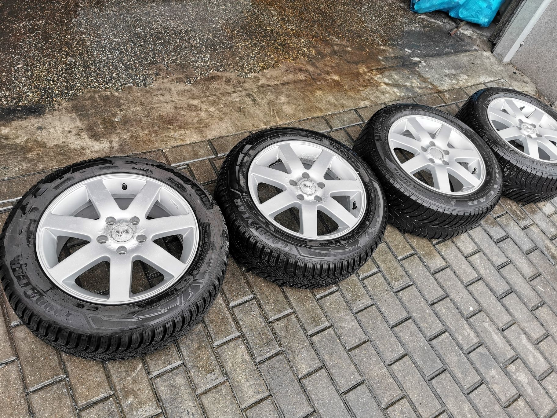 Koła Felgi Alufelgi 16" 7J Opony Zimowe AUDI A6 C6 5x112