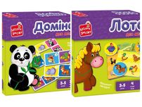 Ігри Vladi Toys. Доміно Зоопарк VT2100-07. Лото Ферма VT2100-08