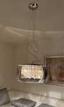 Lampa wisząca crystal do salonu, jadalni, elegancka jak nowa