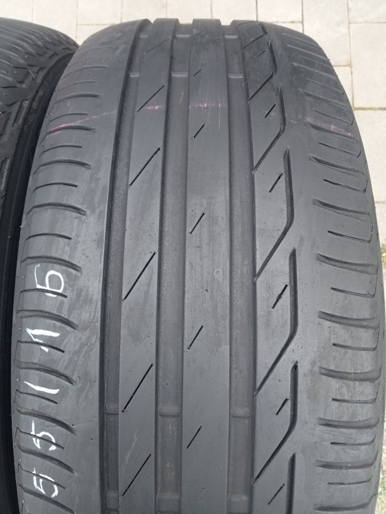 2x Opony Używane Letnie 205/55R16 Bridgestone ladne