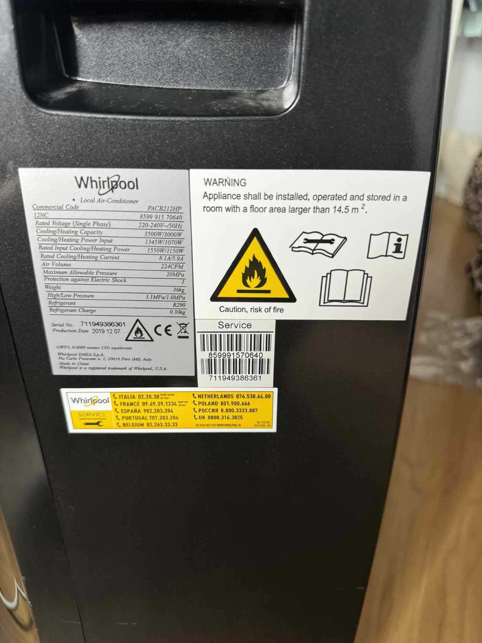Klimatyzacja Whirlpool local  Air-Conditioner