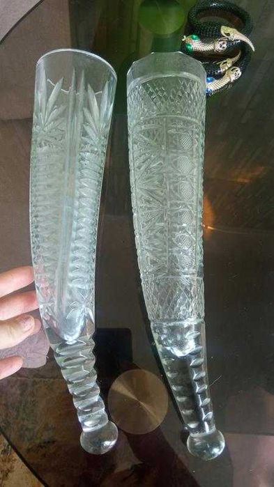 Хрустальный рог изобилия/посуда фужер бокал ваза хрусталь стакан