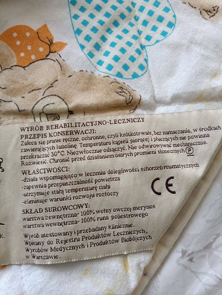 Wełniana pościel niemowlęca Lama Gold
