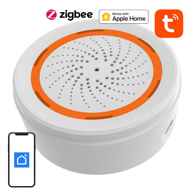 Syrena Alarmowa Zigbee Neo Nas-Ab02B Tuya 90Db Do Smart Home
