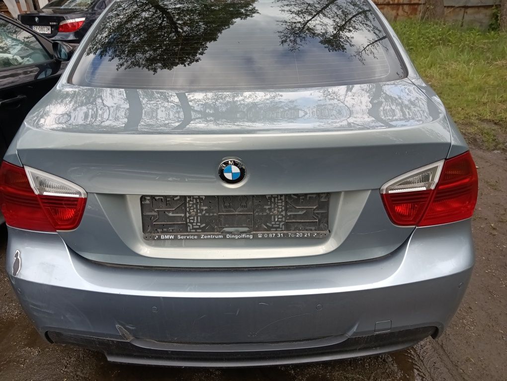 BMW E90 sedan klapa tył tylnia ARKTIS METALLIC A34 zderzak ćwiartka