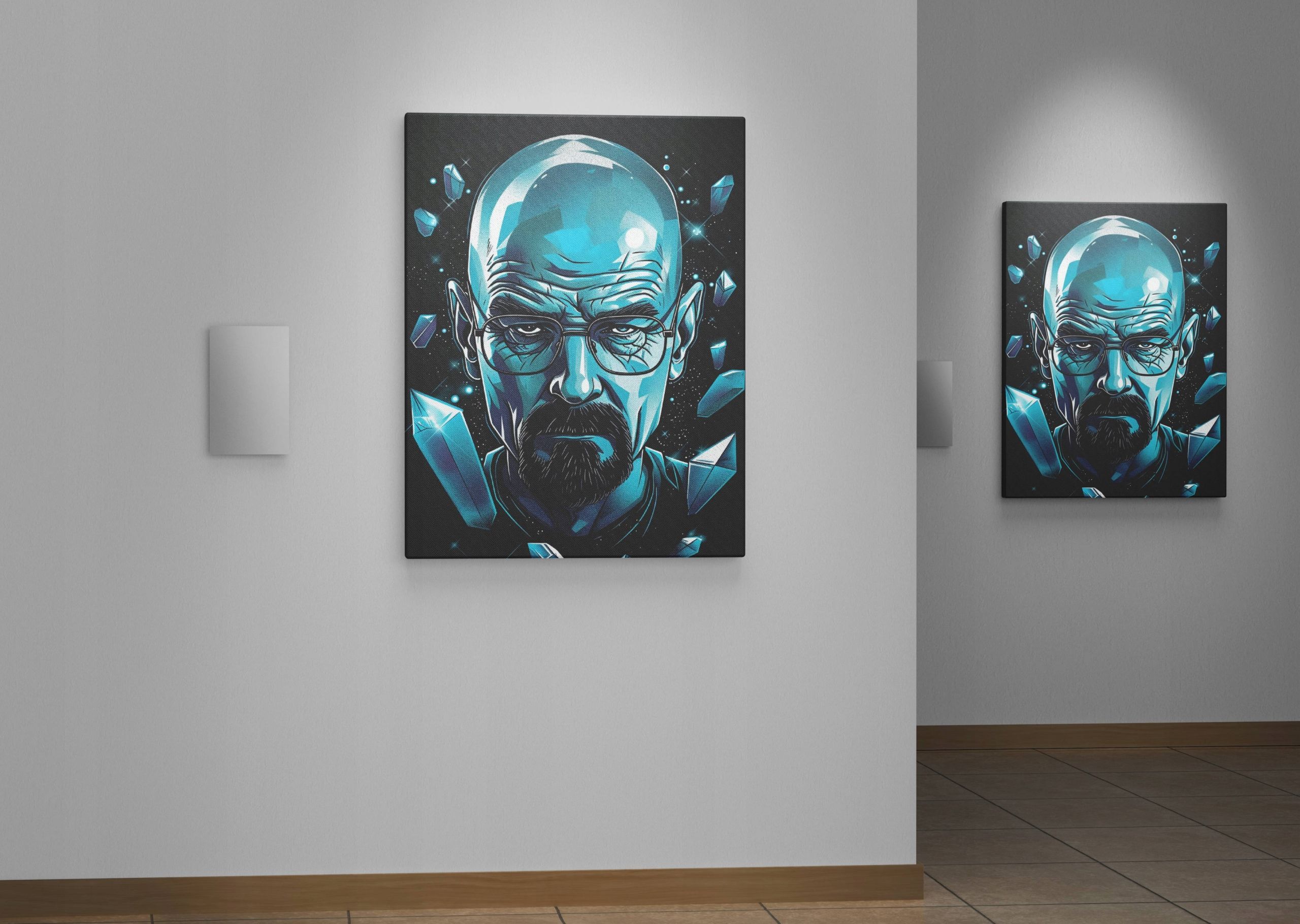 Obraz na płótnie Walter White - Mistyczny Kryształ 90x120 cm