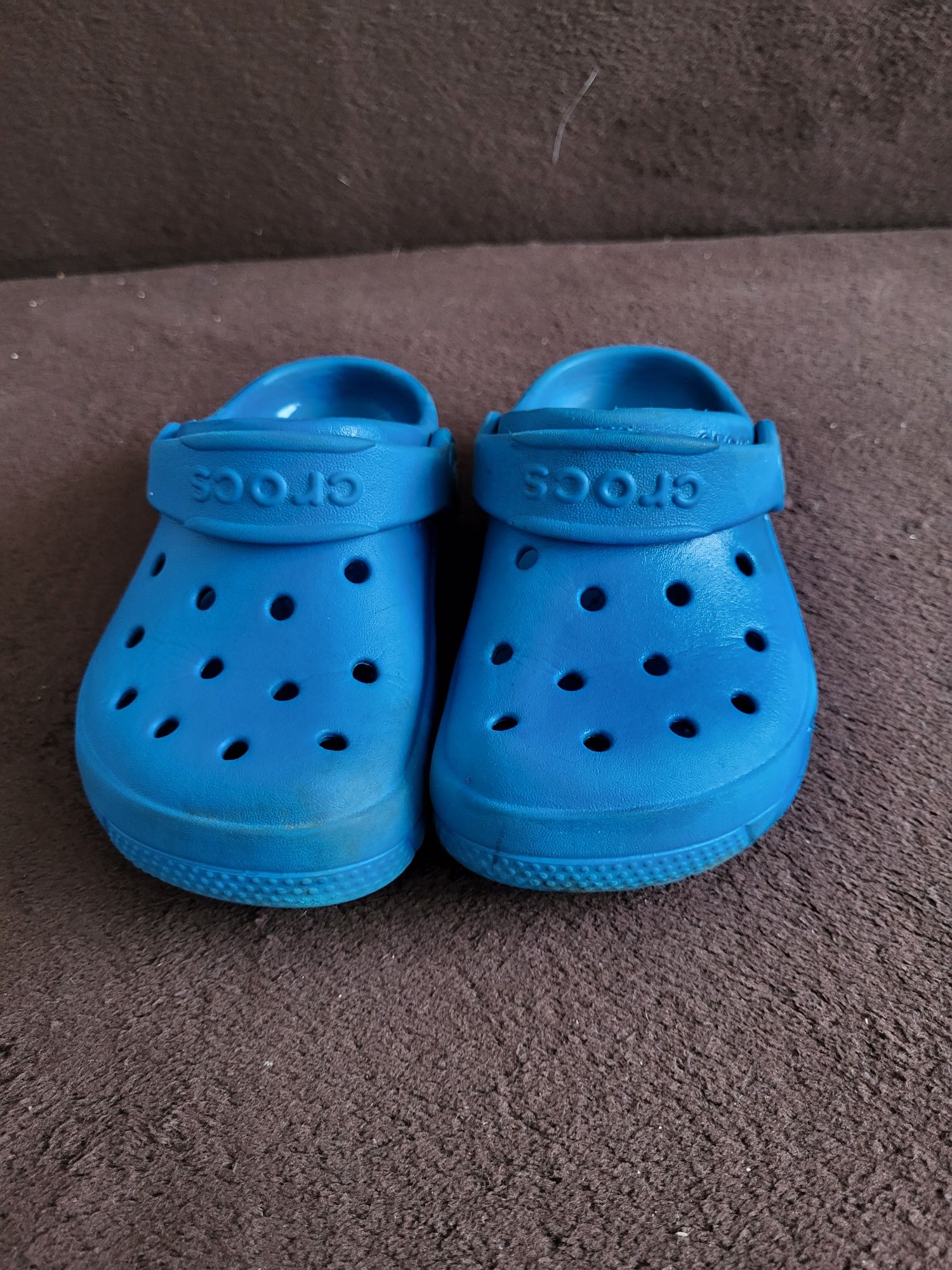 Klapki crocs niebieskie