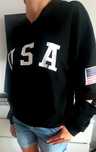 Czarna bluza USA. 36