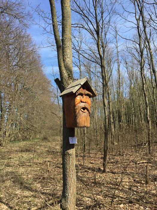 Budka lęgowa dla ptaków – „Bajkowy Dziadek – Podwójny domek”