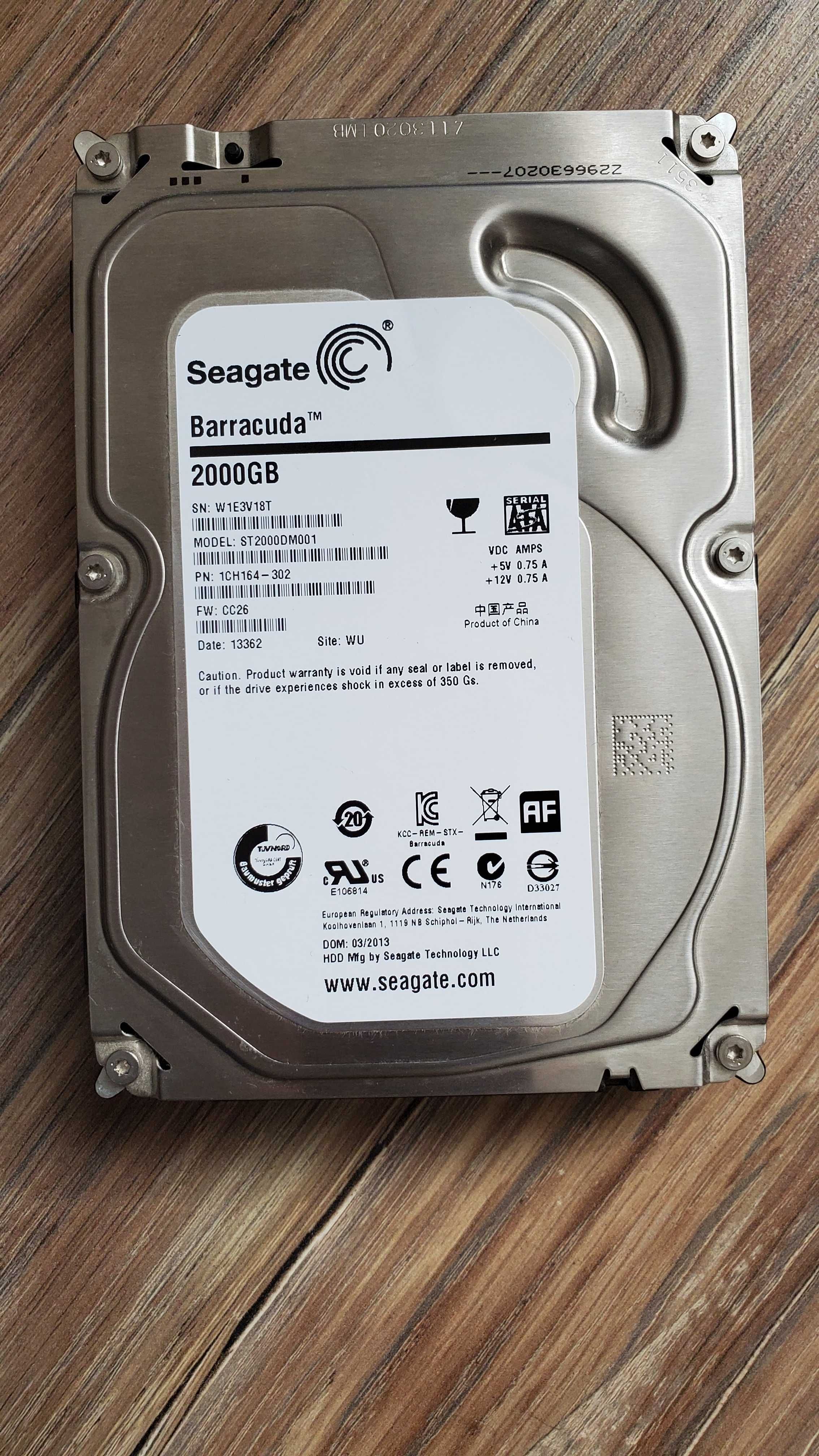 Жорсткий диск Seagate Barracuda (ST2000DM001)3.5",SATAIII