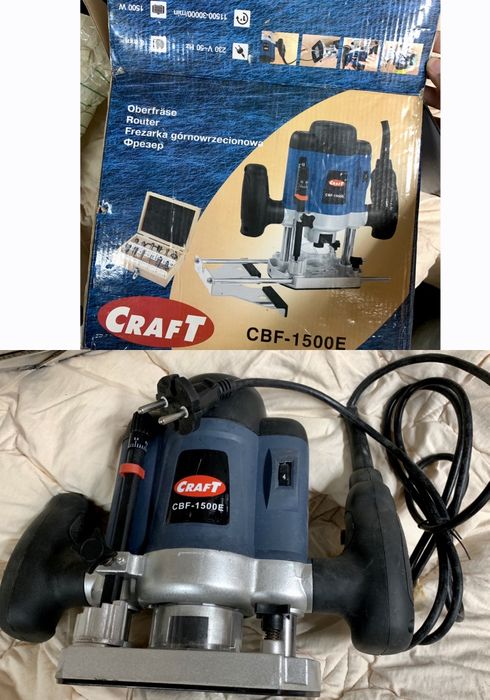 Ручний фрезер по дереву Craft CBF – 1500E цанга на 6 і 8мм