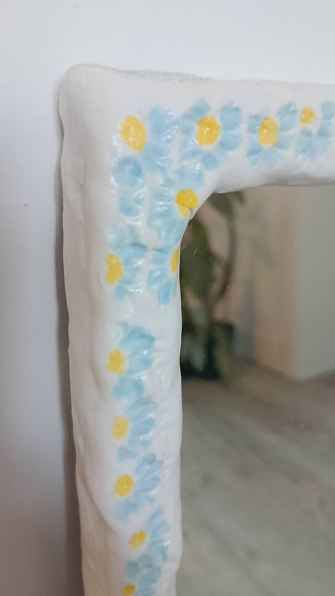 Stare lustro handmade retro zdobione
