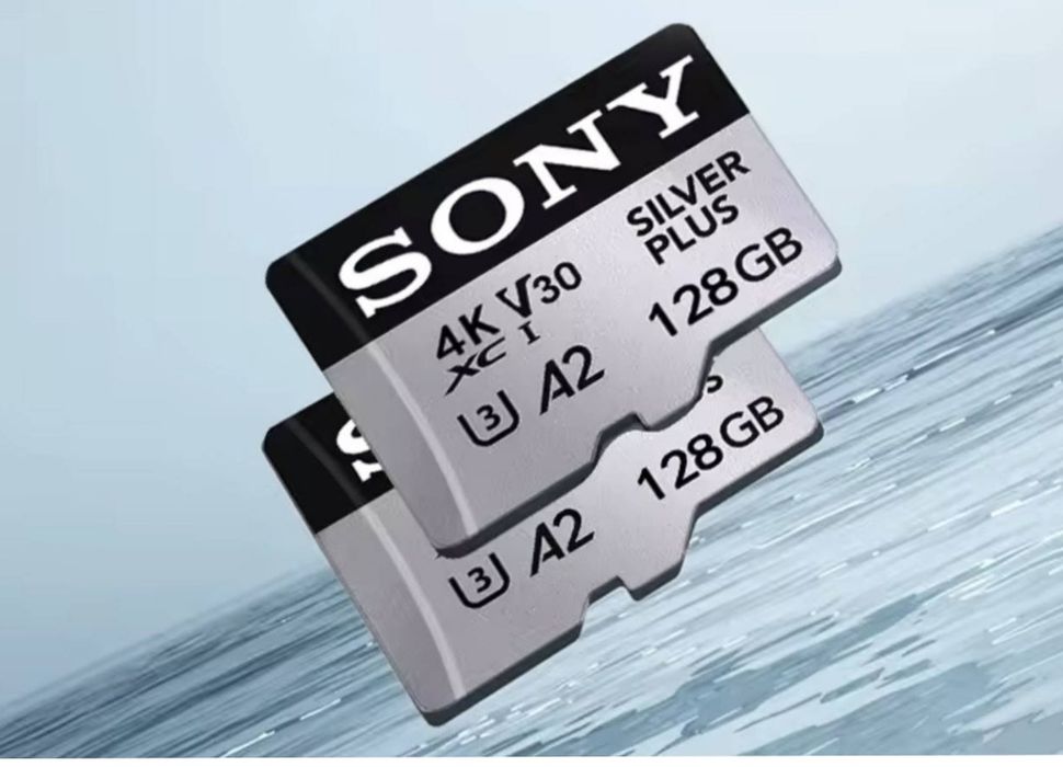 Нові Micro SD карти пам'яті SONY silver plus 128gb
